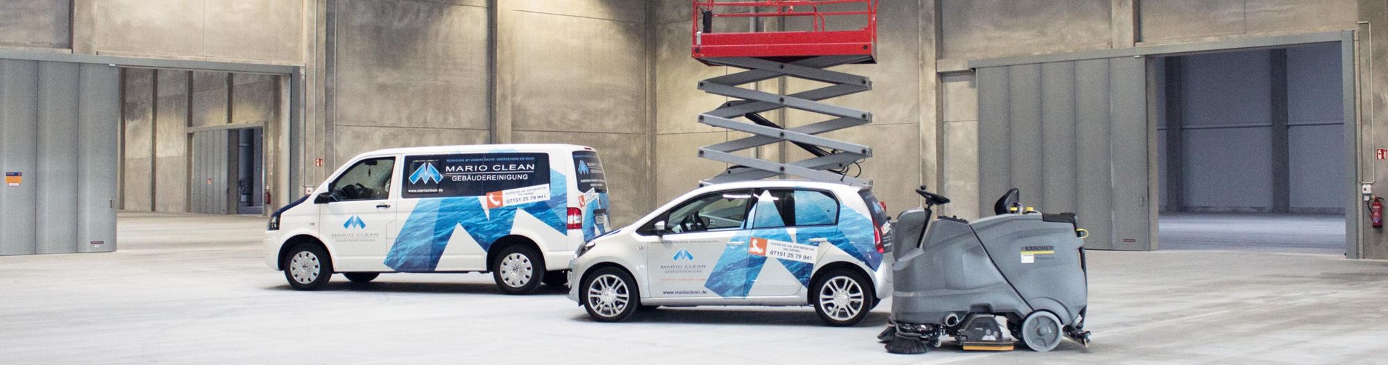 Unsere Fahrzeuge und Reinigungstechnik im Einsatz im Großraum Stuttgart